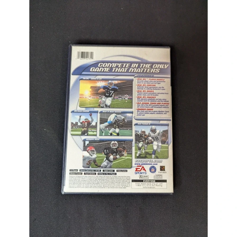 Madden 2001‎ Football - Sony PlayStation 2 PS2 video game with manual EA sports
